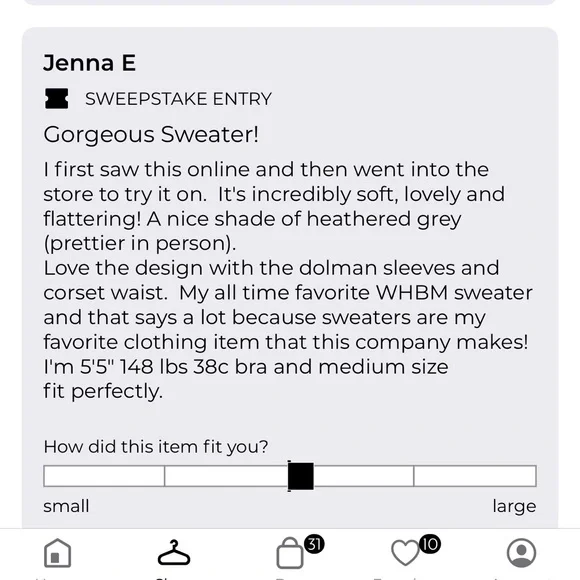 WHBM Elegant Light Heather Gray Pullover Sweater - Picture 5 of 12